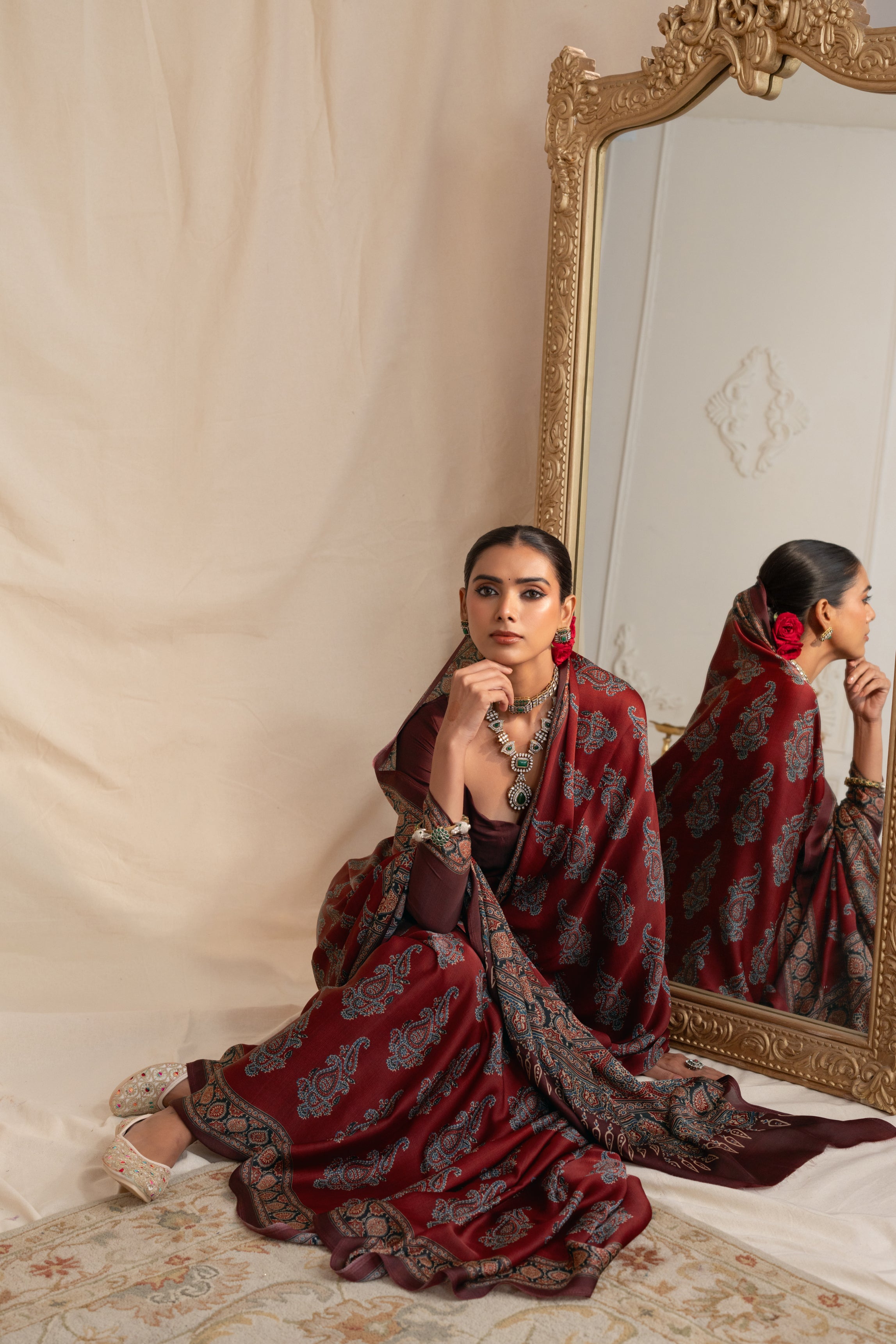 Moonlight Ajarak Saree