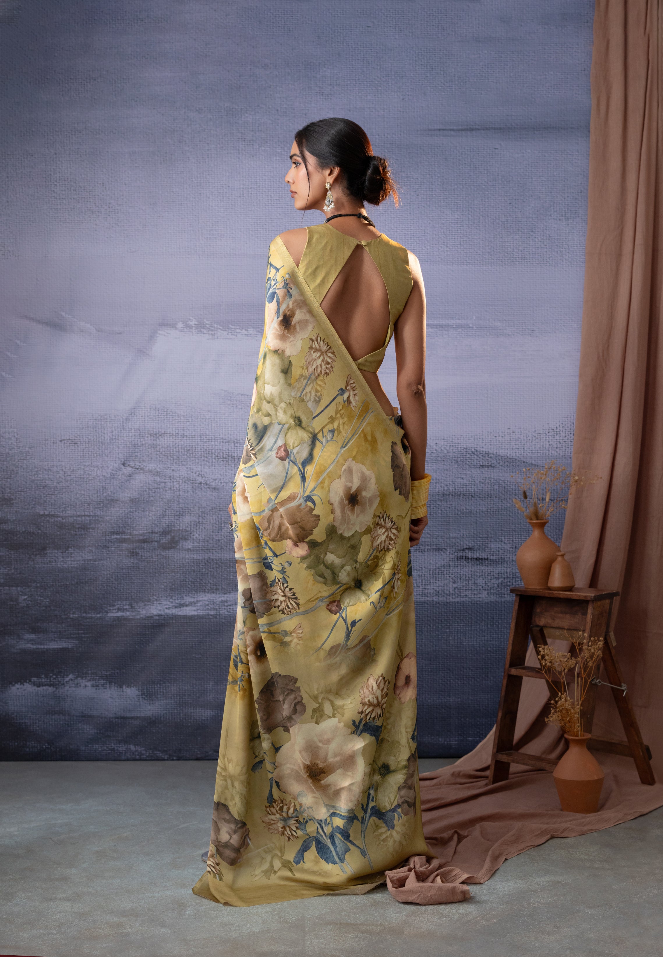 Opulent Floral Designs Saree