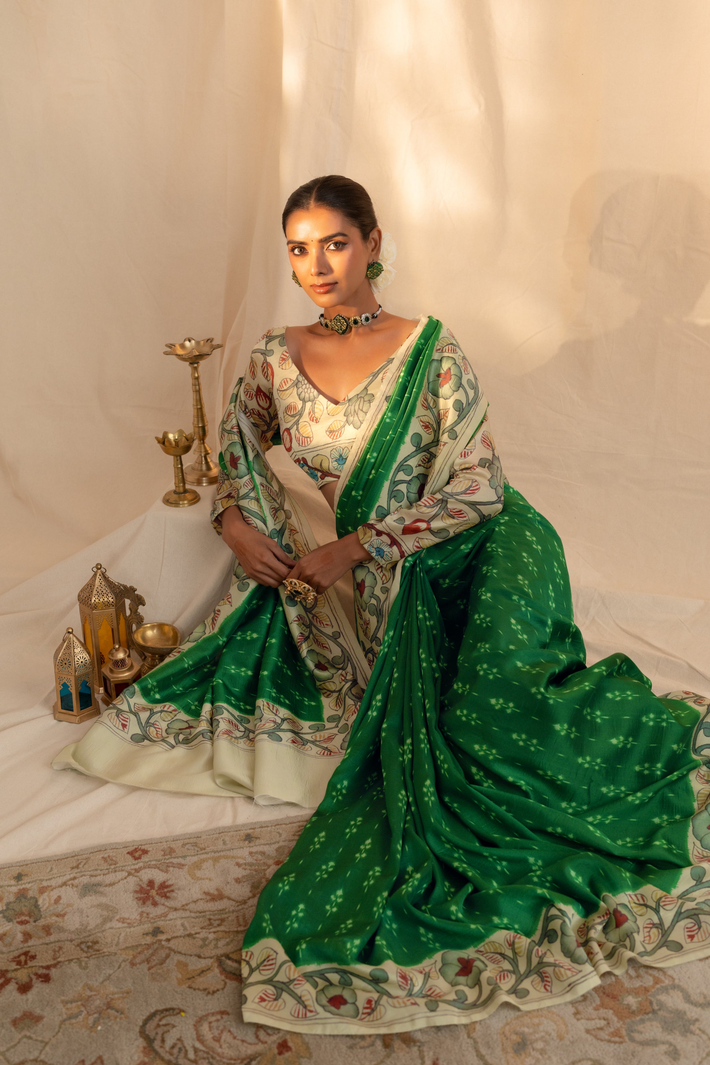 Pearl Fusion (Traditional) Saree