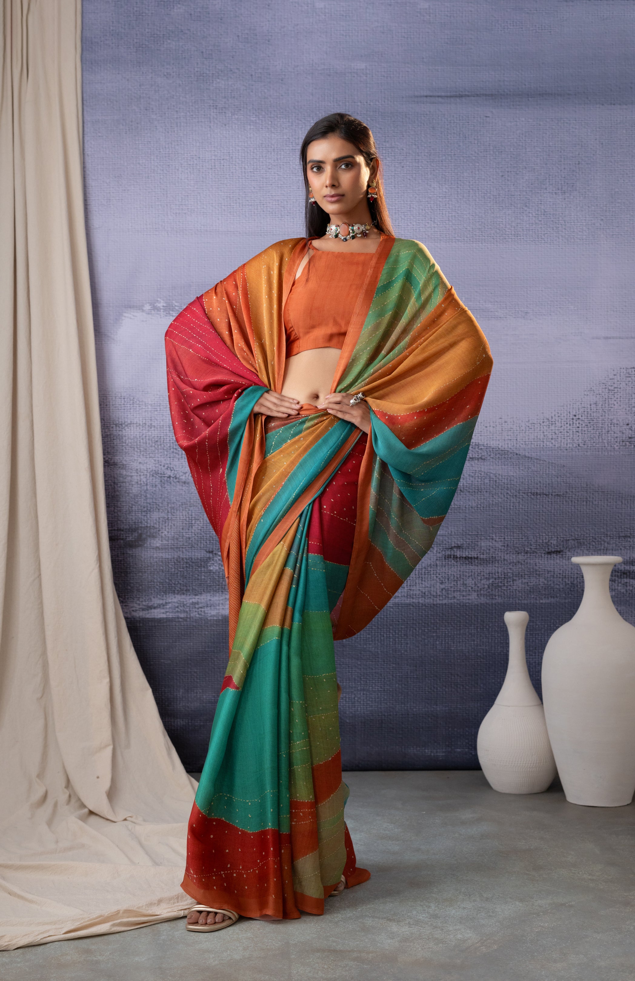 Timeless Gold Luxe Saree