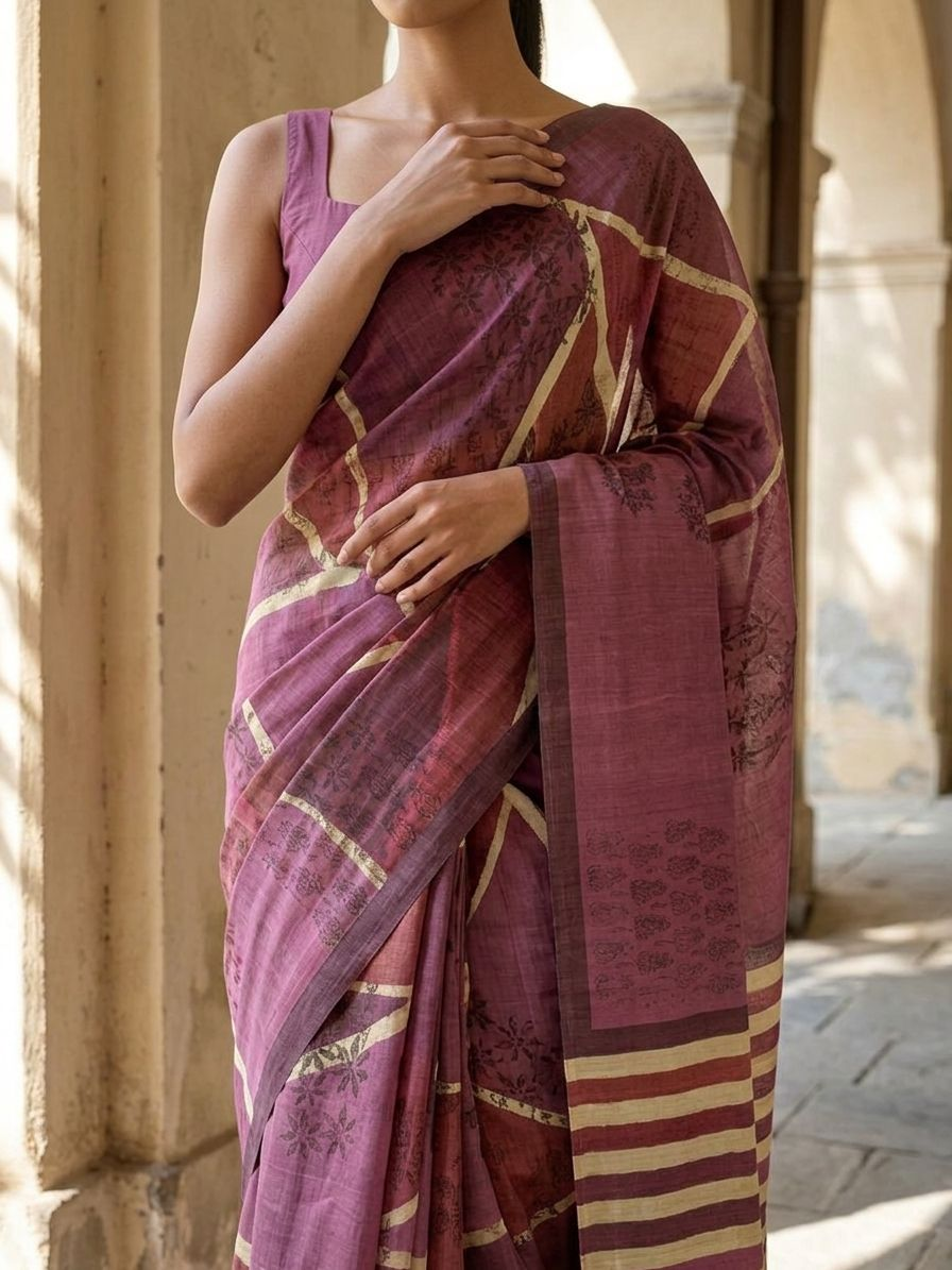 Maroon Color Ravya Saree On Banarasi ArtSilk Fabric