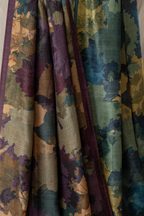 Ruby Geometric Designs Saree