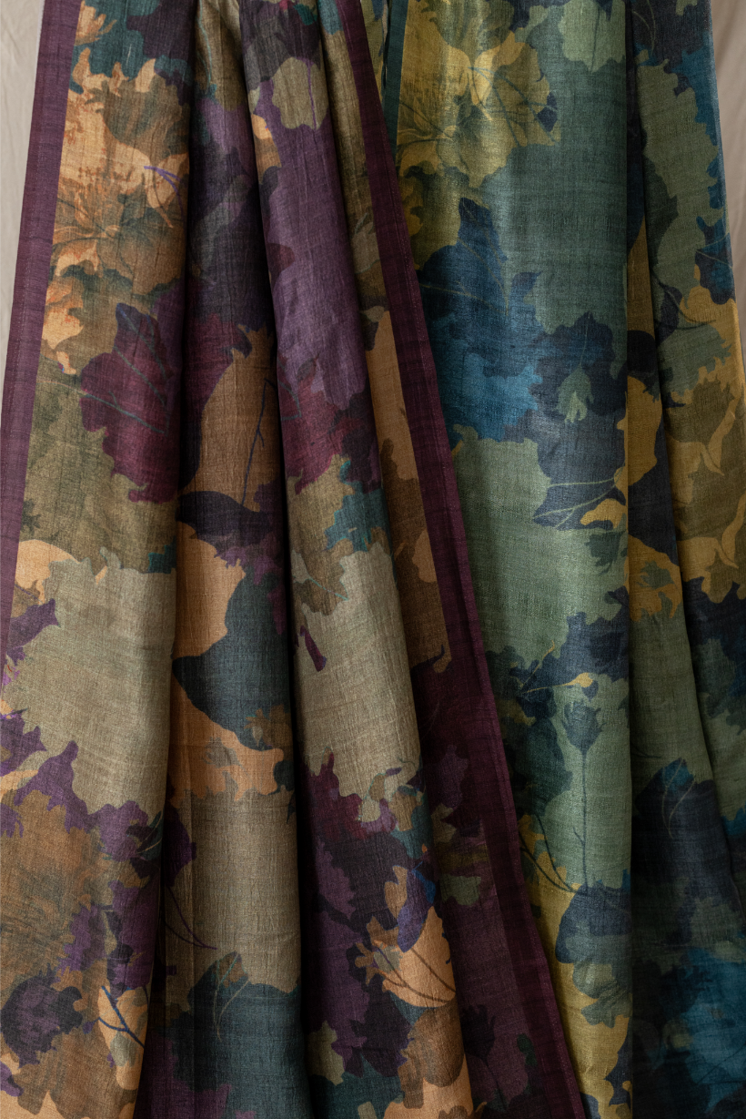 Ruby Geometric Designs Saree