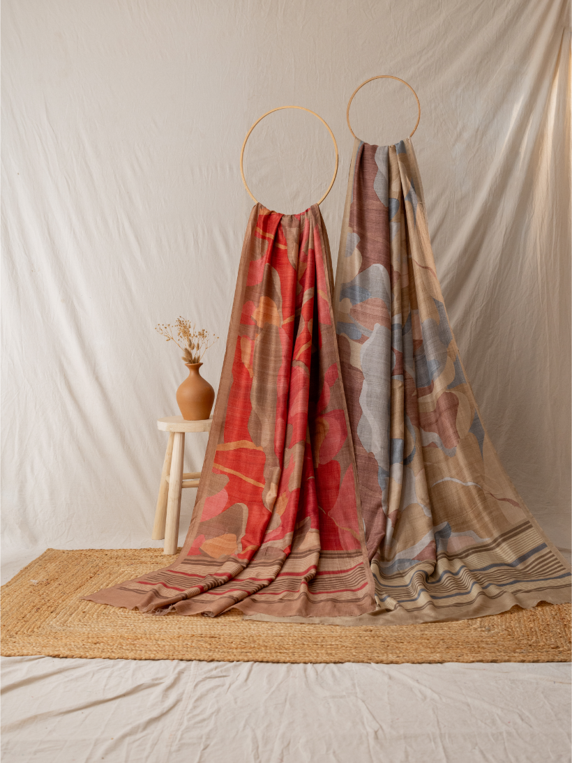 Heritage Geometric Designs Saree