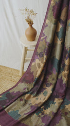 Ruby Geometric Designs Saree