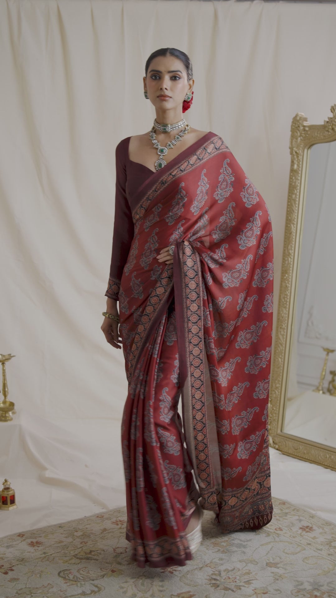 Moonlight Ajarak Saree