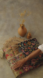 Lotus Kalamkari  Saree